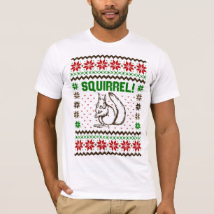 Eekhoorn valt de Griswold familie lelijke trui aan T-shirt