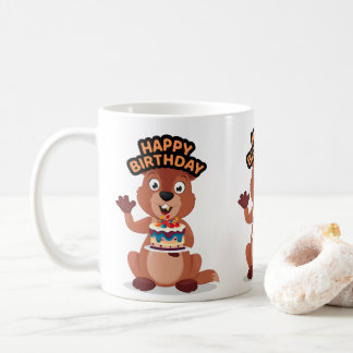 Eekhoorn verjaardag koffiemok