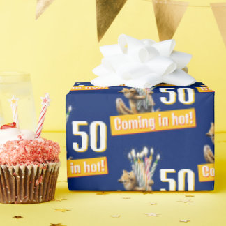 Eekhoorn verjaardagskaarsen cadeaupapier