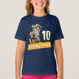 Eekhoorn verjaardagskaarsen t-shirt