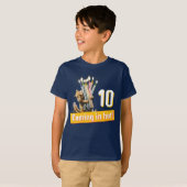 Eekhoorn verjaardagskaarsen t-shirt (Voorkant volledig)