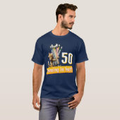 Eekhoorn verjaardagskaarsen t-shirt (Voorkant volledig)
