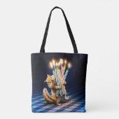 Eekhoorn verjaardagskaarsen tote bag (Achterkant)
