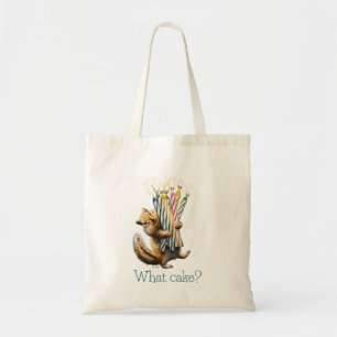 Eekhoorn verjaardagskaarsen tote bag