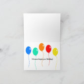 Eekhoorn Verjaardagskaart Baby Bedankkaart (Binnen)