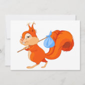 Eekhoorn Verlaat Uitnodigingen (Voorkant)