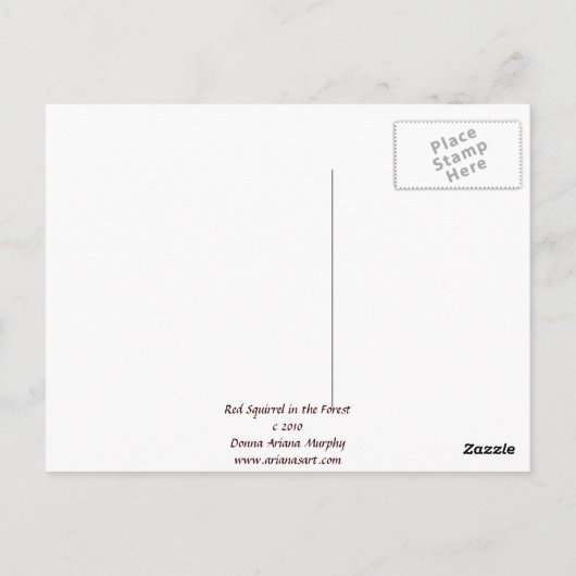 Eekhoorn - Vertrouwen Briefkaart (Achterkant)