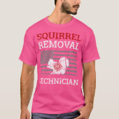 Eekhoorn verwijderaar technicus Varmint Squirrel H T-shirt (Voorkant)