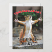 🎓Eekhoorn Viering Aangepaste Congrats Editie Kaart (Voorkant)