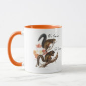 Eekhoorn vierkant van Valentijnse douane-eenheid Mok (Links)