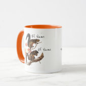 Eekhoorn vierkant van Valentijnse douane-eenheid Mok (Voorkant links)