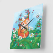 eekhoorn   vierkante klok (Hoek)