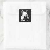 eekhoorn vierkante sticker (Tas)