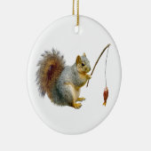 Eekhoorn Vist sierlijk Keramisch Ornament (Rechts)