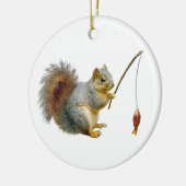 Eekhoorn Vist sierlijk Keramisch Ornament (Links)
