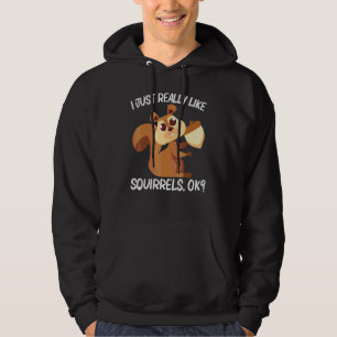 Eekhoorn Voor Mannen Vrouwen Knaagdier Bos Dier Hoodie