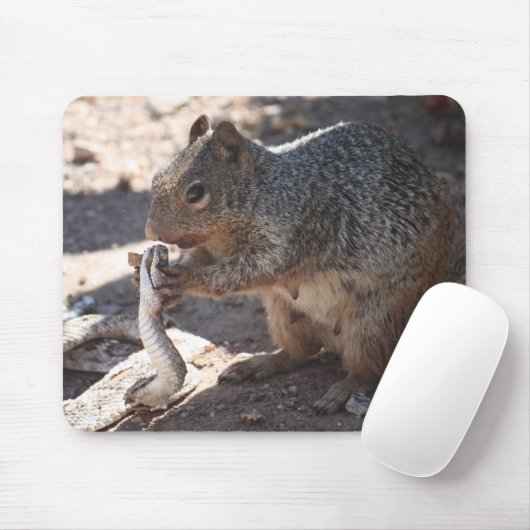 Eekhoorn vs. Rattlesnake Mousepad Muismat (Met muis)