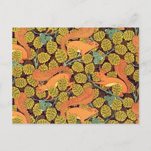 Eekhoorn Wallpaper Briefkaart (Voorkant)