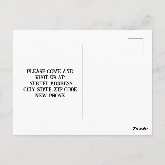 Eekhoorn We bewogen Briefkaart (Achterkant)