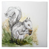 Eekhoorn weg. . . tegeltje (Voorkant)