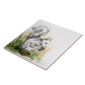 Eekhoorn weg. . . tegeltje (Zijkant)