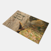 Eekhoorn Welkom in Nut House Doormat Deurmat (Schuin)