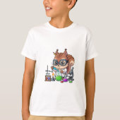 Eekhoorn Wetenschapper Lab Experiment Kinderen T-shirt (Voorkant)