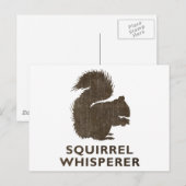  eekhoorn Whisperer Briefkaart (Voorkant / Achterkant)