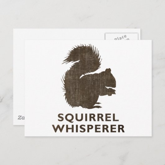  eekhoorn Whisperer Briefkaart (Voorkant / Achterkant)
