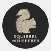  eekhoorn Whisperer Ronde Sticker (Voorkant)