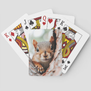 Eekhoorn Wilde Dier Liefdevol Portret  Pokerkaarten