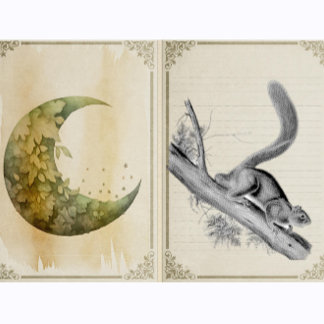 Eekhoorn wilde dieren illustratie rubberstempel