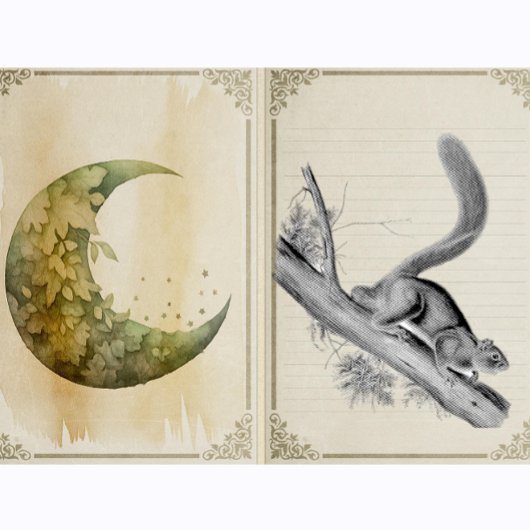 Eekhoorn wilde dieren  illustratie rubberstempel