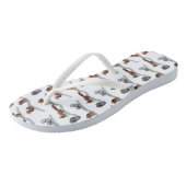 Eekhoorn woeste Flip Flops (Kies Kleur) (Schuin)