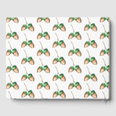 Eekhoorn Woodland herfst Waterverf Baby shower Gastenboek (Achterkant)