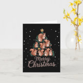 Eekhoorn Xmas Tree Eekhoorn Kerstboom 1 Kaart (Gele Bloem)
