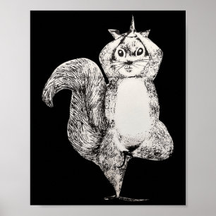 Eekhoorn Yoga  Poster