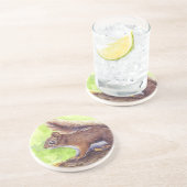 eekhoorn zandsteen onderzetter (Zijkant)