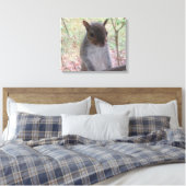 Eekhoorn zegt Hi! Canvas Afdruk (Insitu (Slaapkamer))