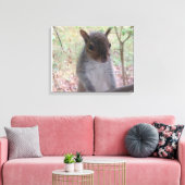 Eekhoorn zegt Hi! Canvas Afdruk (Insitu (Woonkamer))