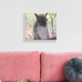 Eekhoorn zegt Hi! Canvas Afdruk (Insitu (Woonkamer))