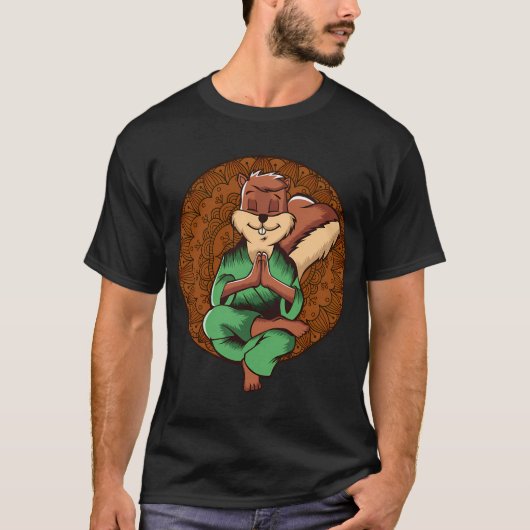Eekhoorn Zen Yoga T-shirt (Voorkant)