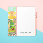 Eekhoorn zonsopgang tuin gepersonaliseerd notitieblok