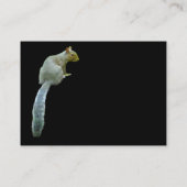 Eekhoorn - Zwart Visitekaartje (Achterkant)