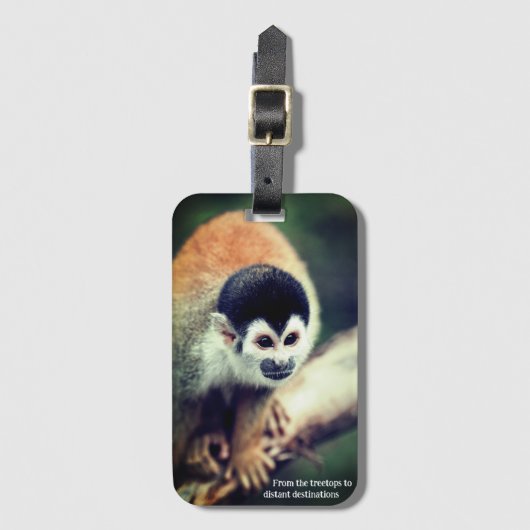 Eekhoornaap in de boom bagagelabel (Voorkant (verticaal))