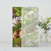 Eekhoornaapje briefpapier (Staand voorkant)