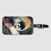 Eekhoornaapje in boom bagagelabel (Voorkant (horizontaal))