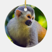 Eekhoornaapje in Manuel Antonio NP - Costa Rica Keramisch Ornament (Achterkant)