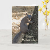 Eekhoornachtige Moederdag-Kaart Kaart (Gele Bloem)