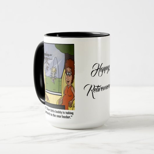 Eekhoornbestendig Mannen Mok (Voorkant links)